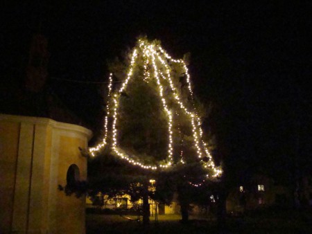 Vánoční stromek na návsi